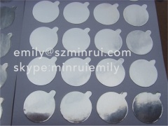 Cutom Blank Aluminum Foil Seal Stickers,Essential Oil Bottle Foil Paper Sealling,Aluminum Foil Seal Labels For Cosmetics