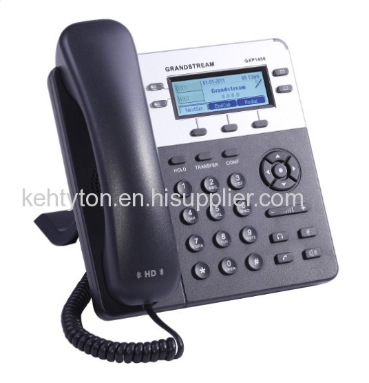 Grandstream GXP1450 2 Line Enterprise HD SIP VOIP IP Phone Backlit LCD PoE Ready Spanish multi language