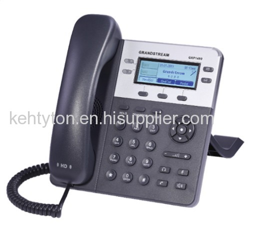 Grandstream GXP1450 2 Line Enterprise HD SIP VOIP IP Phone Backlit LCD PoE Ready Spanish multi language