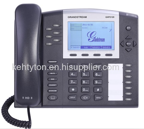 Grandstream GXP2120 GXP-2120 SIP Business Executive 6 Line HD Office IP Phone Telephone with POE