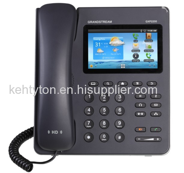 Grandstream GXP2200 Enterprise Multimedia SIP IP VOIP OFFICE SKYPE PHONE TELEFONE for Android