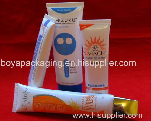 Cosmetic plastic clear soft plastic tubes