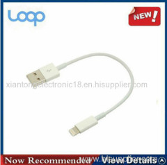 Short 8 Pin Usb Charger Cable For Iphone5/5S/5C