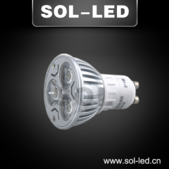 LED Spotlight 3W High power Aluminum GU10 MR16 E27