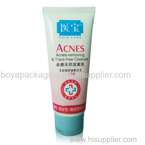 60ml clear colour cosmetic soft plastic tube for face cream packing