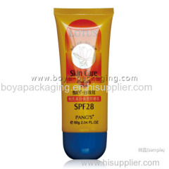 40mm plastic cosmetic packaging, PE plastic tube for skin care