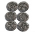 Stainless steel 410 430 or galvanized steel wire diam 0.08-0.7mm stainless steel cleaning ball spiral scourer