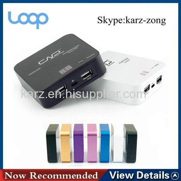 6600 mah power bank charger for iphone/samsung/blackberry