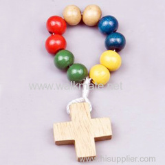 religious wooden finger rosary