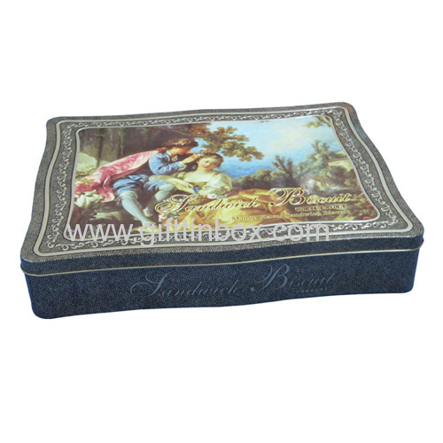 Nostalgic biscuit tin box