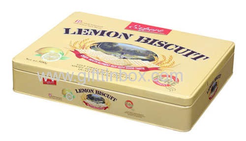 Biscuit metal tin box