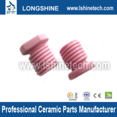 pink alumina ceramic eyelet with screw thread