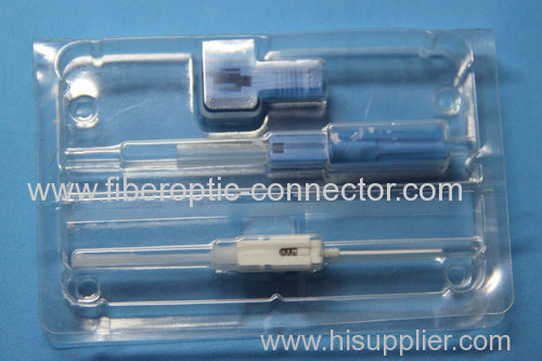 Hot Melt Jacketed SCUPC Connector Blue