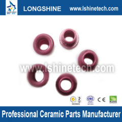 Crimson textile ceramic eyelet