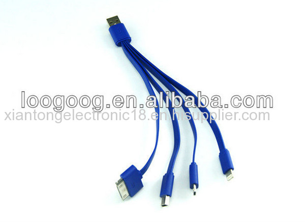 4 In 1 Usb Cable For Iphone4/4gs/samsung/iphone5/mini