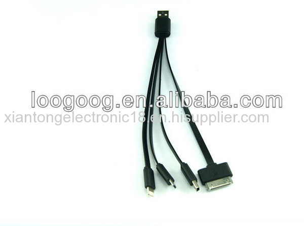 4 In 1 Usb Cable For Iphone4/4gs/samsung/iphone5/mini