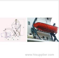 T TYPE GRAVITY LUFFING ARM DAVIT