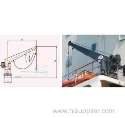 SINGLE ARM ROTATING SALVATION BOAT DESCENDING UNIT