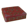 Square chocolate tin box