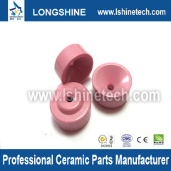 Bowl-shaped textile ceramic eyelet