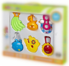 6pcs set baby rattle