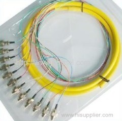 LC/PC Type 12 Cores Fanout Fiber Optic Pigtail