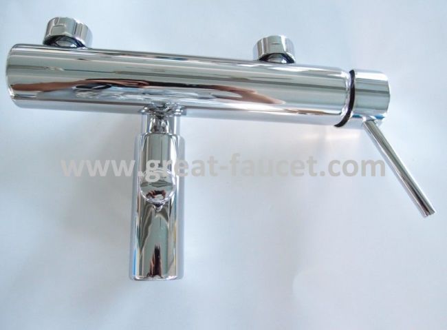 External single lever bath shower mixers