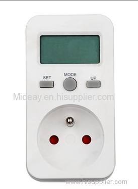 Plug in energy meter French plug