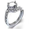 Diamond Engagement Ring in 14k White Gold