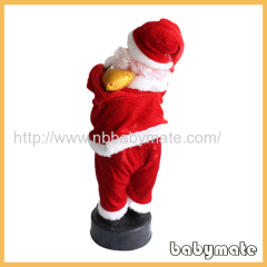 standing musical Santa Claus