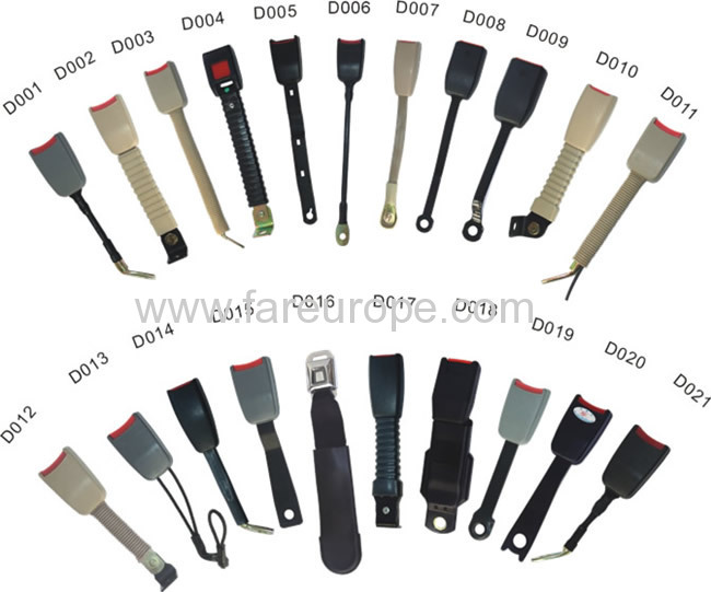 Car seat belt parts