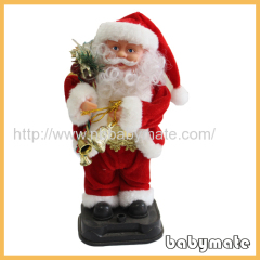 with gifts and very whimsy Santa Claus