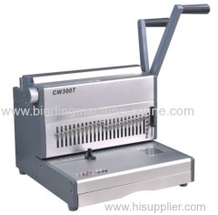 2:1 Pitch manual double wire binding machine