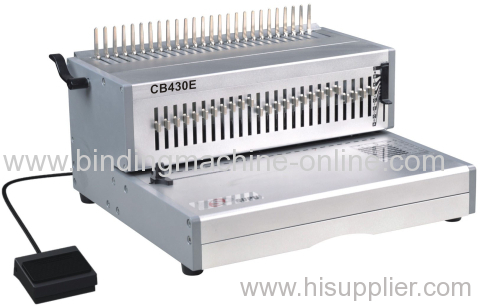 Electrical A3 size comb binding machine