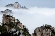 Fog in Huangshan Mountain