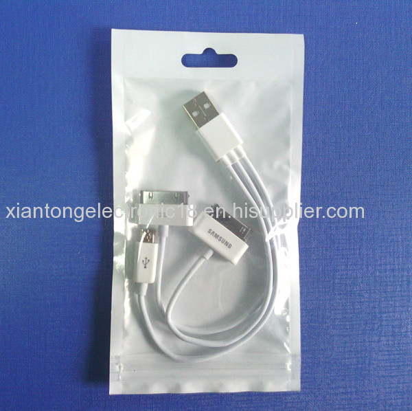 Wholesale 3 In 1 Usb Cable, Wholesale 3 In 1 Usb Cable For Mini /micro /iphone4 e For Mini /micro /iphone4 
