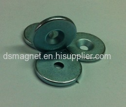 N35EH D8*d6*3mm NdFeB Ring Magnet Ni Coating 