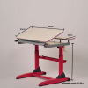 height adjustable crank steel wood study table for children and students