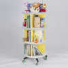 movable and revolving bookshelf