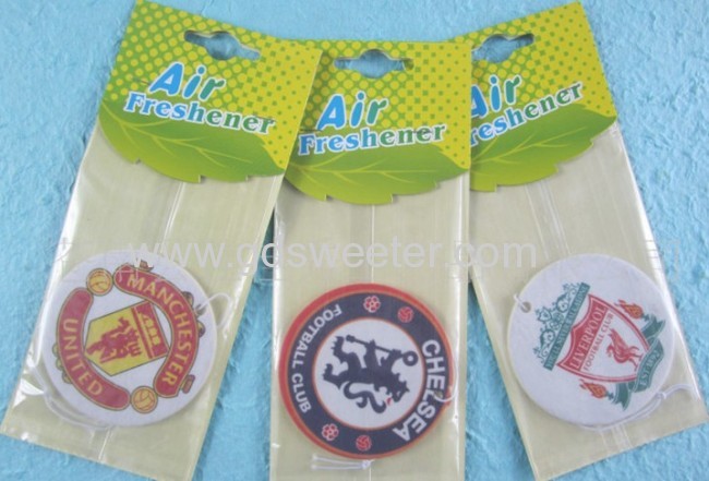 Manchester united hanging paper car air freshener