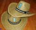 hollow straw hats with 7cm width brim