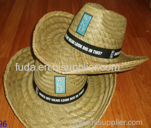 hollow straw hats with 7cm width brim