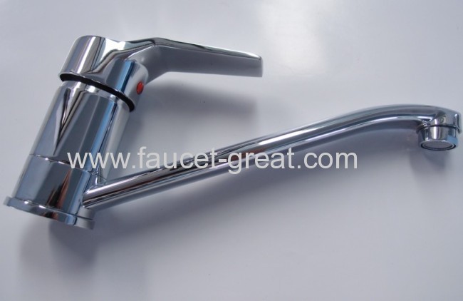 Deck Mounted Single Lever Sink Faucet With Durable Frequency