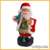 blowing snow on transparent belly Santa Claus