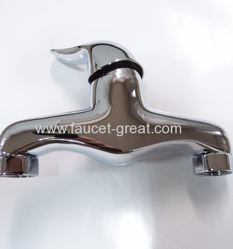 Wall Mounted Single Handle Brass Shower Faucet And Mixer