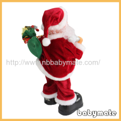 standing musical and gift Santa Claus