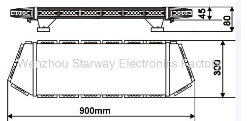  LED Warning Mini light bars for Police Construction, EMS 