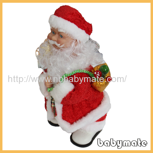 sining and dancing Santa Claus