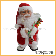 sining and dancing Santa Claus