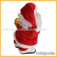 sining and dancing Santa Claus